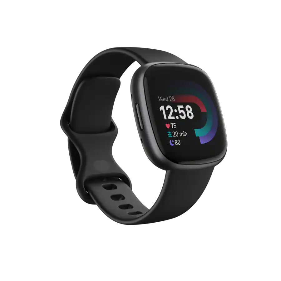 Fitbit Versa 4 Fitness Smartwatch Graphite, (2022)