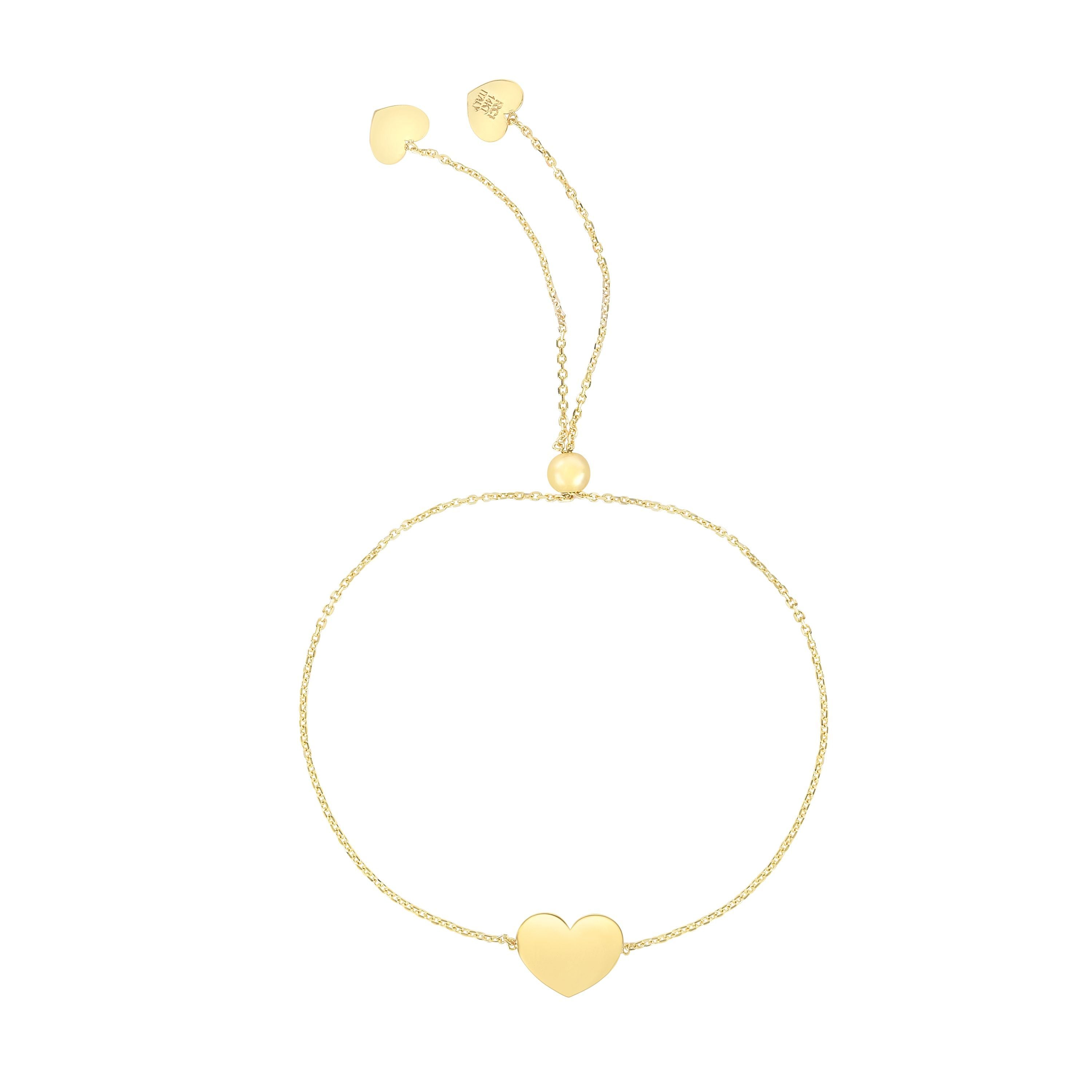 14K Heart Bracelet