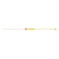 14K Heart Charm Bracelet, Children's