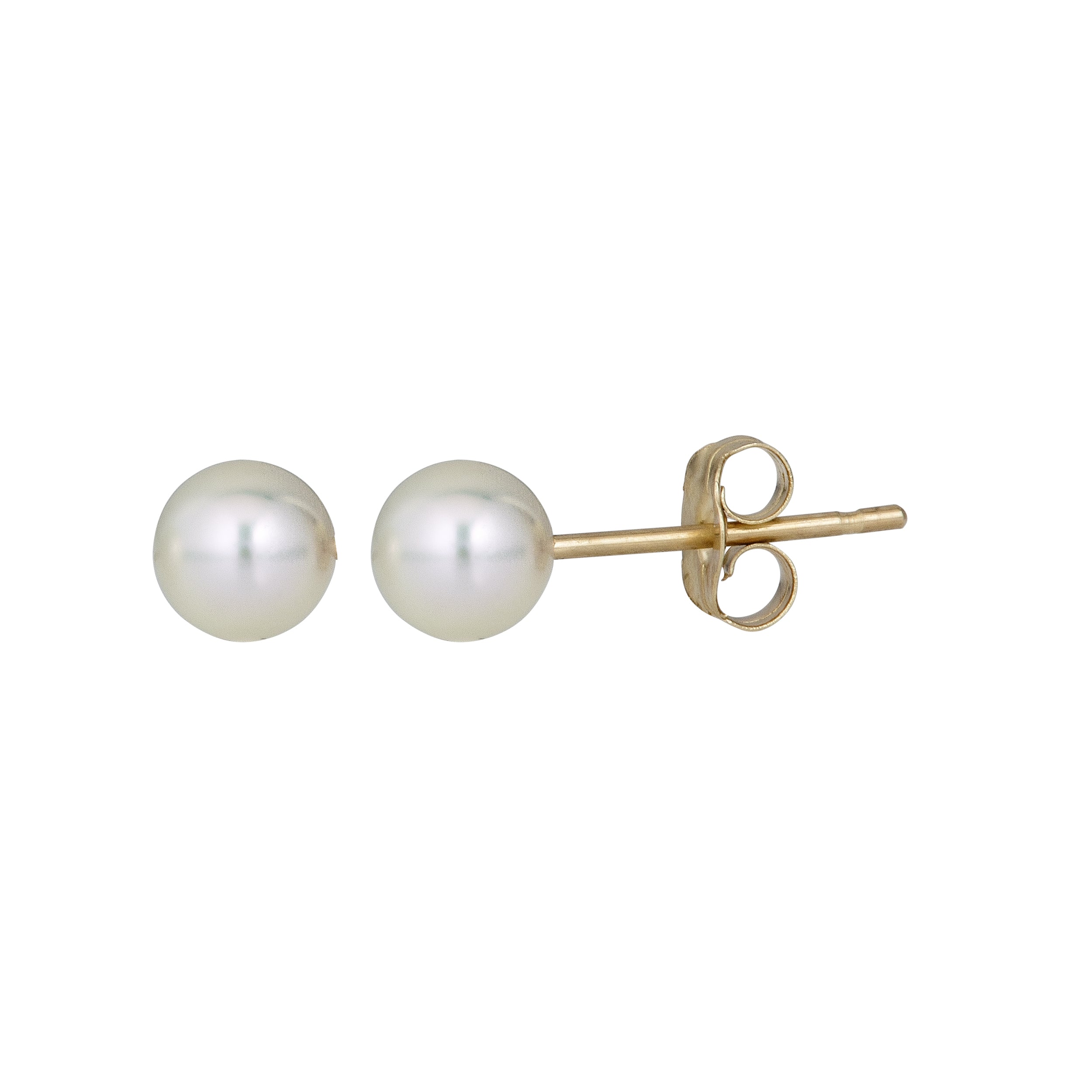 Pearl Earrings, 4mm