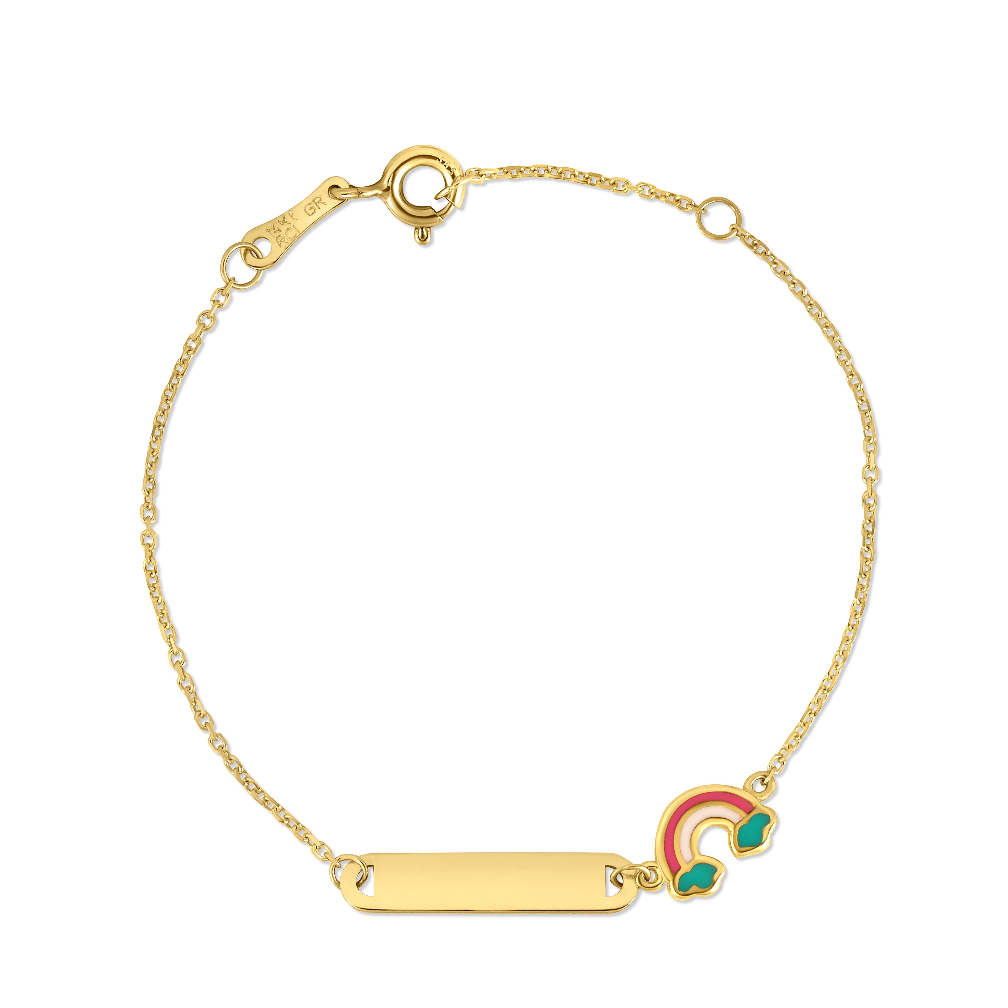 14K Rainbow Bracelet, Children's