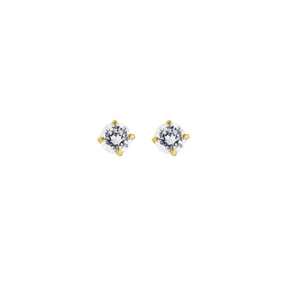 Round CZ Earrings