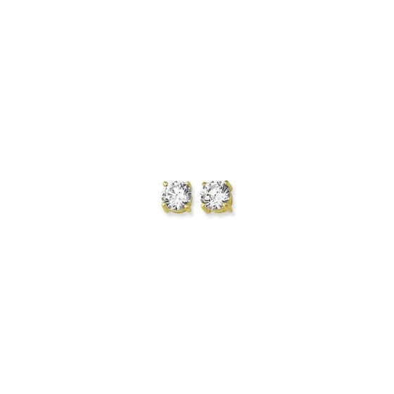 Round CZ Earrings