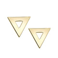 14K Triangle Earrings