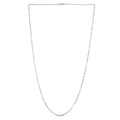14K White Singapore Chain, 1.3mm