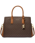 Michael Kors Laila Medium Satchel, Signature Brown