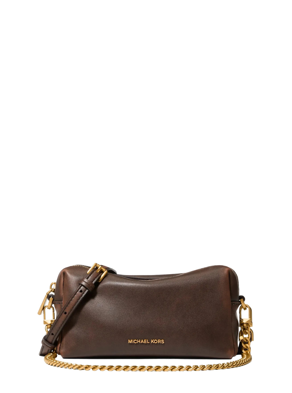 Michael Kors Bryant Small Leather Crossbody, Chocolate