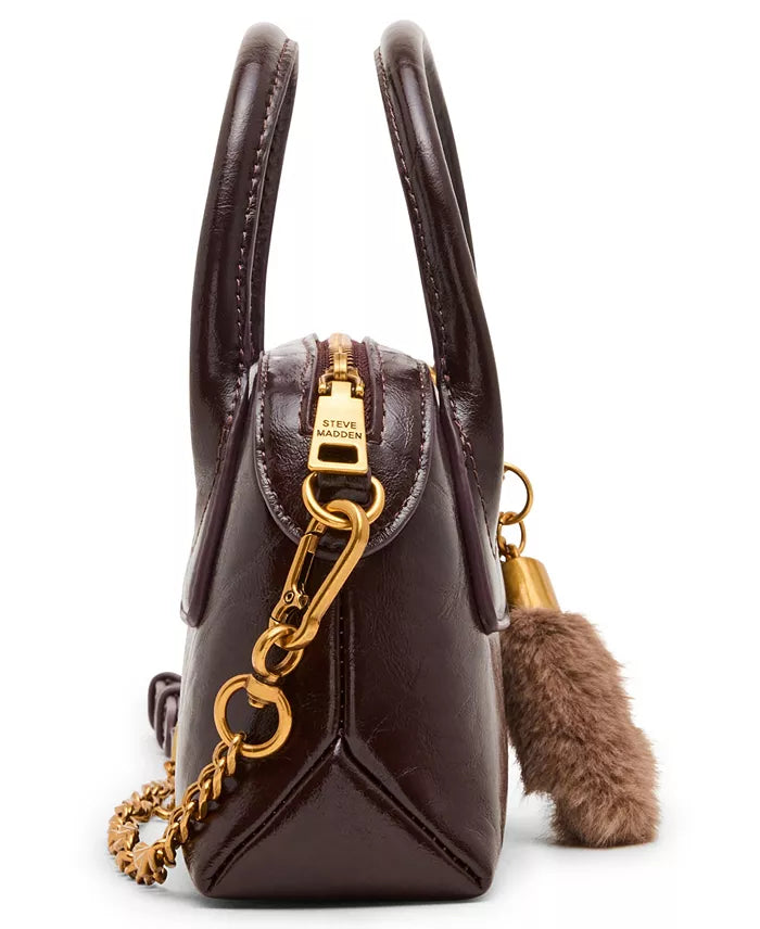 Steve Madden Melodie Small Satchel, Chocolate