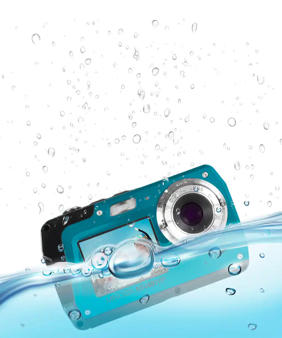 Minolta 48.0 Megapixel Waterproof Digital Camera, Blue