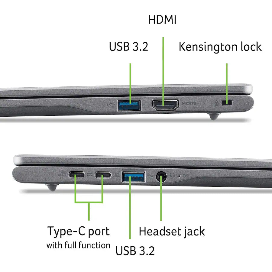 Acer Chromebook Plus 516 16" Laptop, Steel Gray