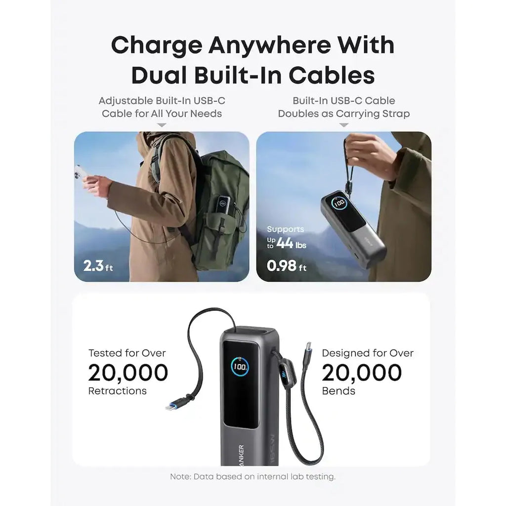 Anker Laptop Power Bank 25K 165W, Black