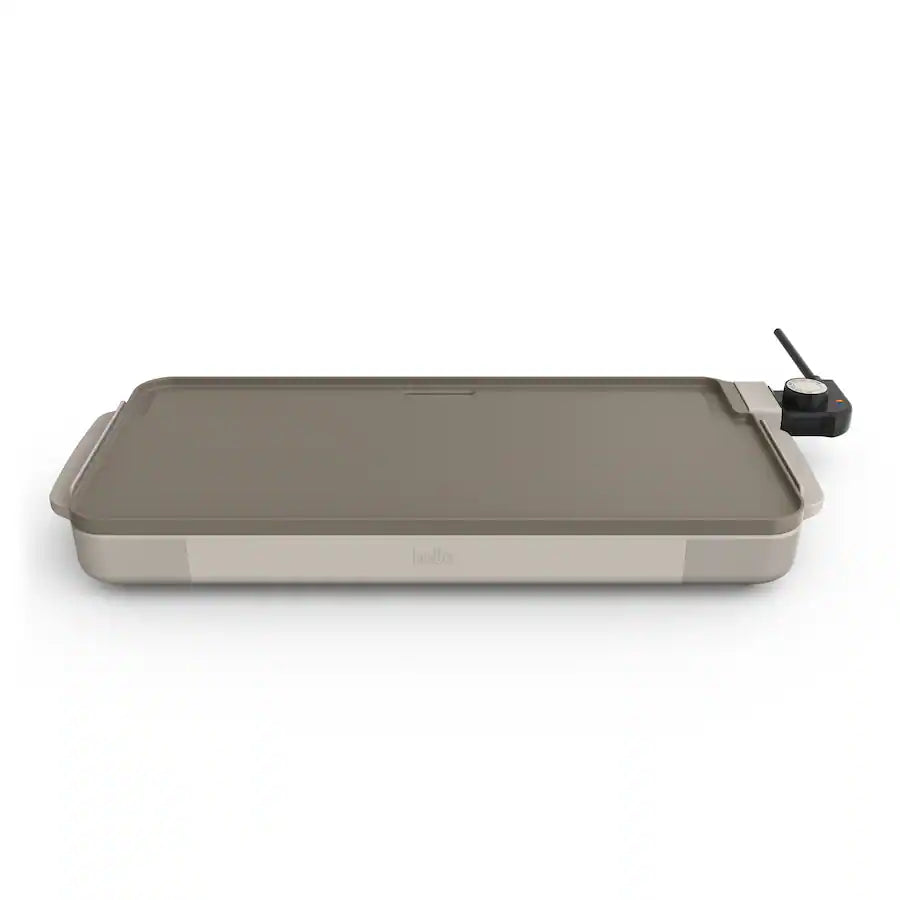Bella 10" x 20" Ceramic Electric Griddle, Oatmilk