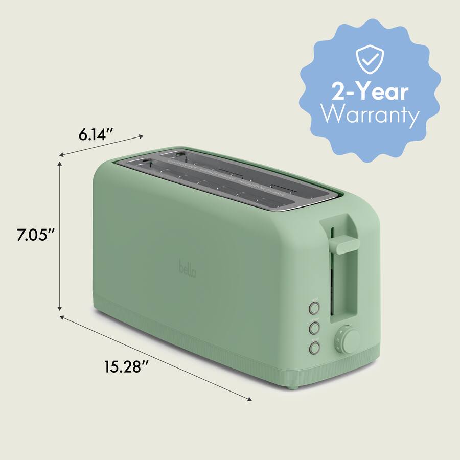 Bella 4 Slice Slim Toaster, Seaglass