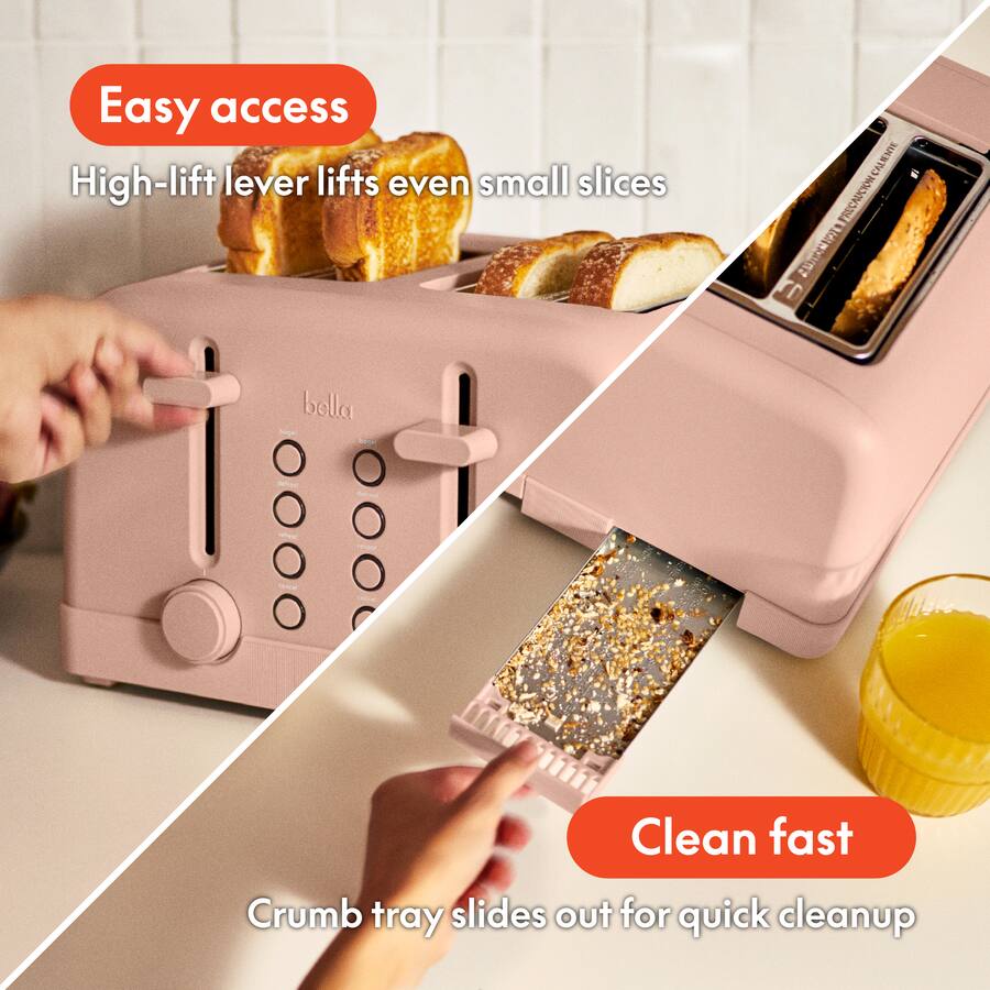 Bella 4 Slice Toaster, Blossom