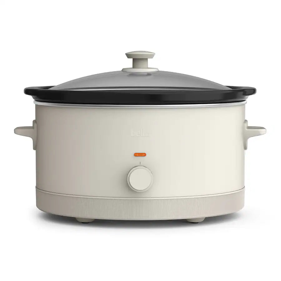 Bella 6 Quart Manual Slow Cooker, Oatmilk