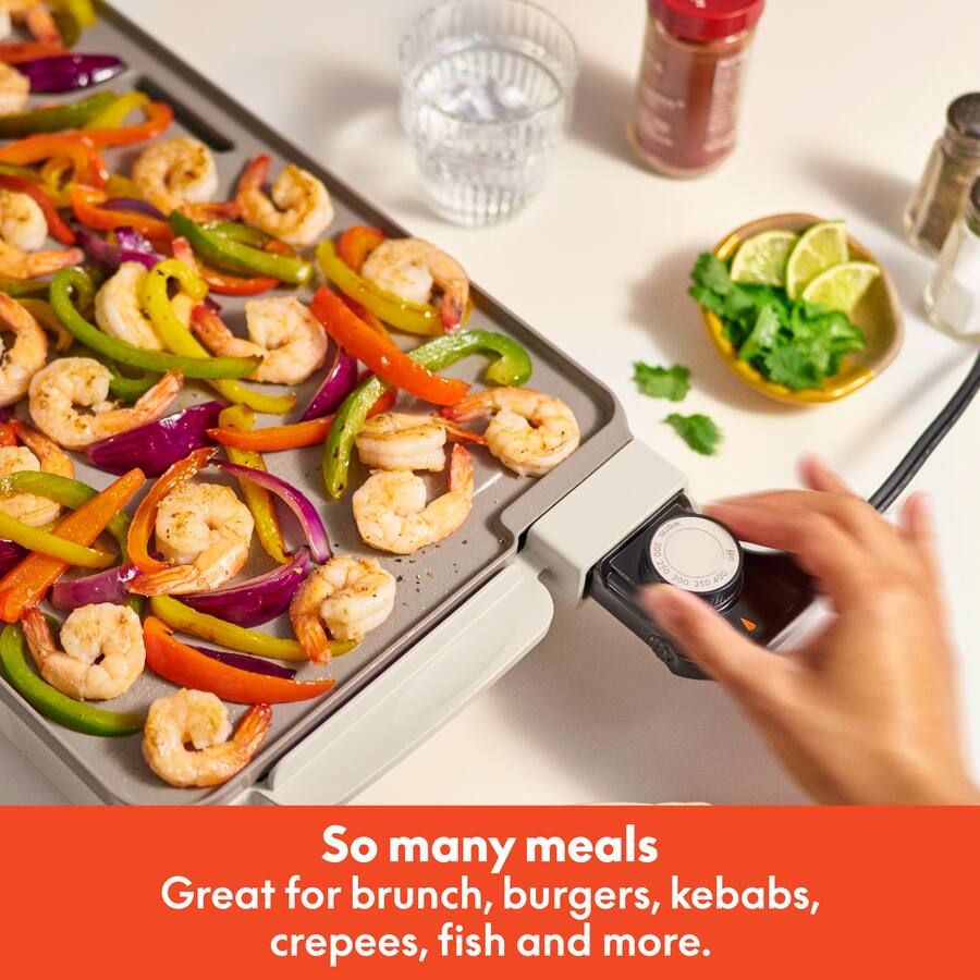 Bella Ceramic Electric Griddle, Oatmilk