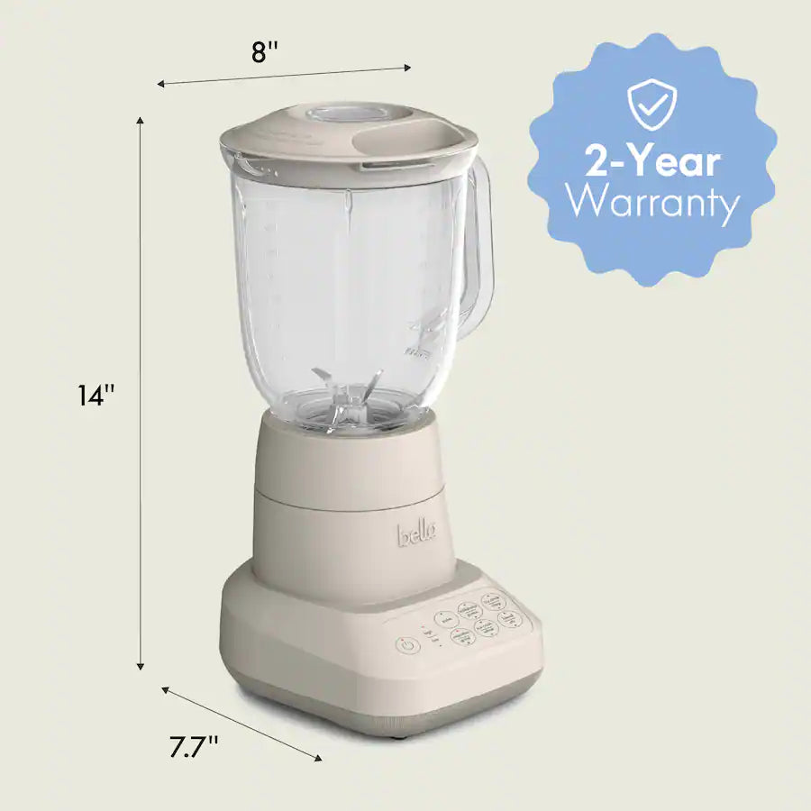 Bella Fits Anywhere Kitchenware: Flip & Store 48 oz Blender, Oatmilk