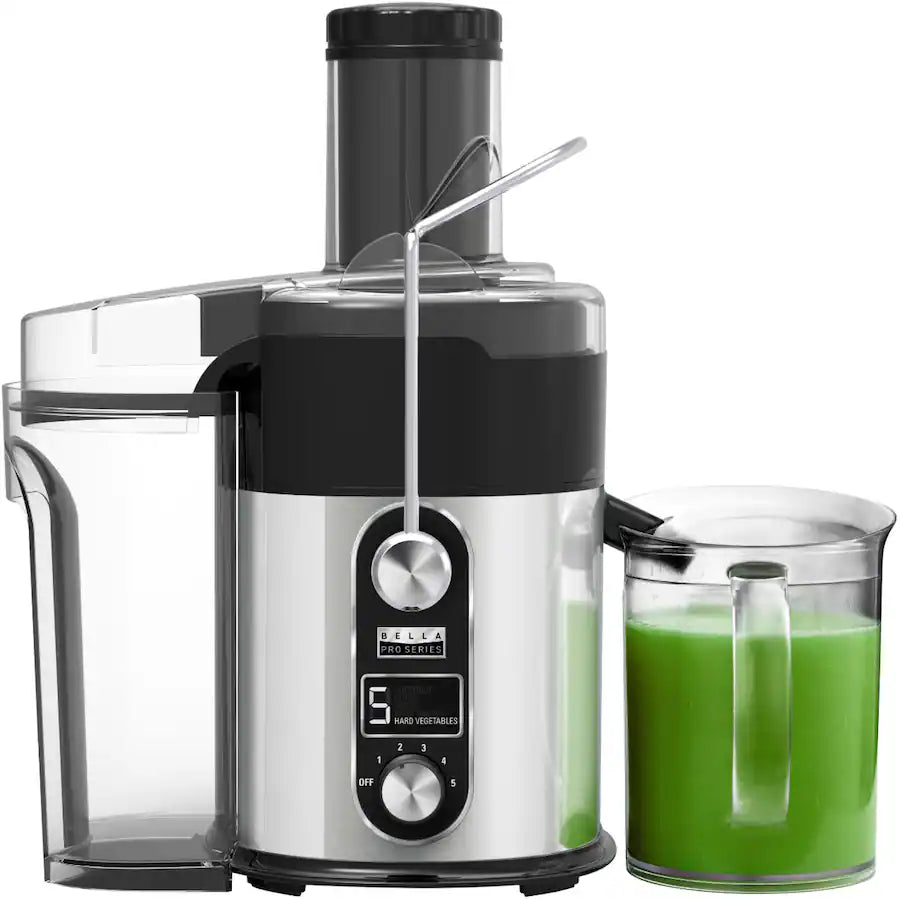 Bella PRO 5 Speed Centrifugal Digital Juice Extractor, Stainless Steel