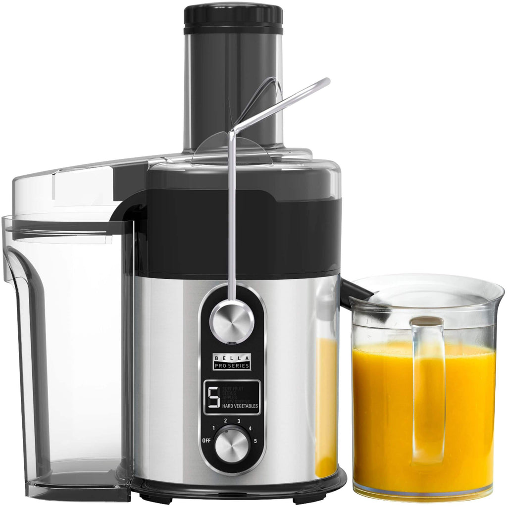 Bella PRO 5 Speed Centrifugal Digital Juice Extractor, Stainless Steel