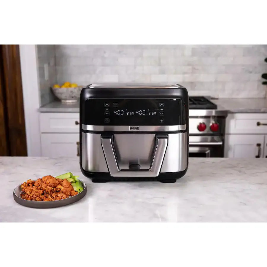 Bella PRO 9 Quart TriZone Touchscreen Air Fryer, Stainless Steel