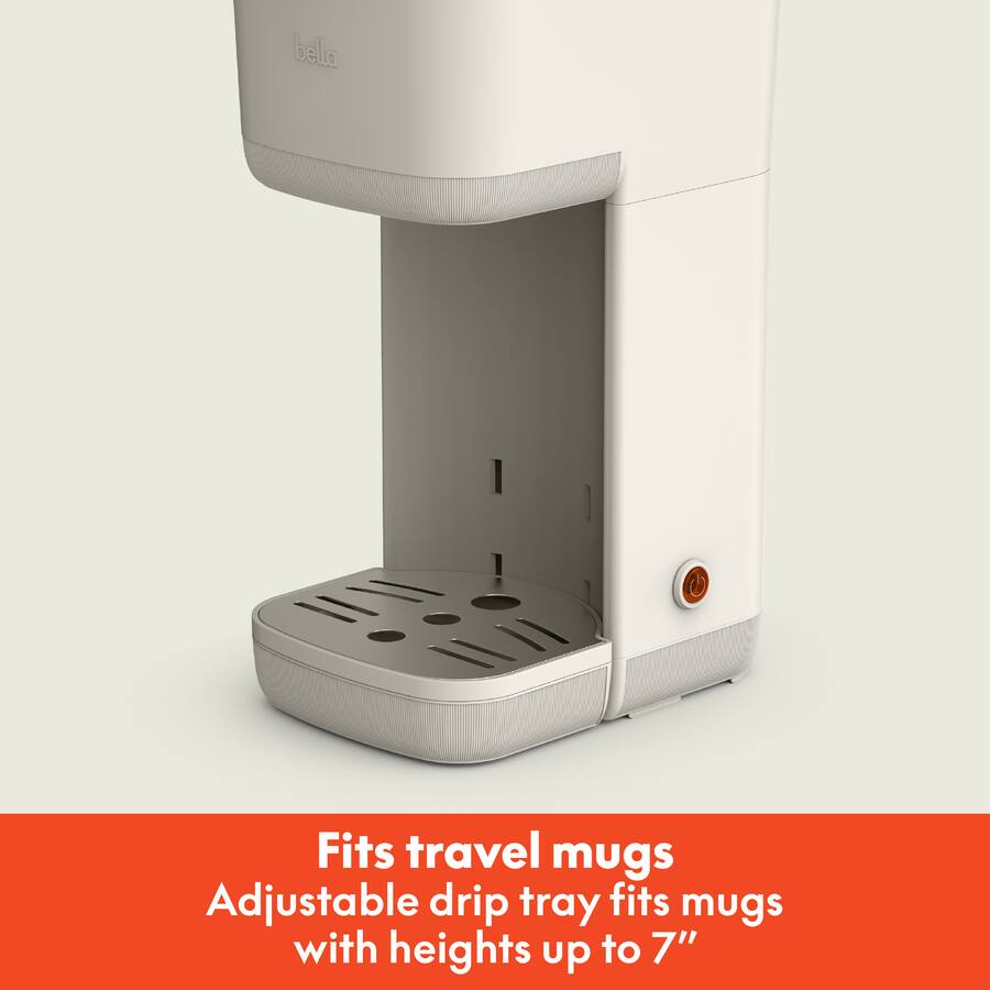 Bella Single Serve Coffee Maker, Oatmilk