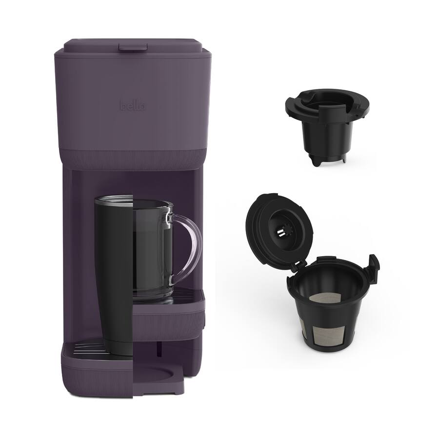 Bella Single Serve Coffee Maker, Plum
