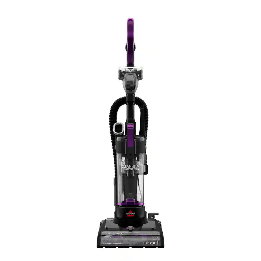 Bissell CleanView Compact Turbo Upright Vacuum, Black / Purple