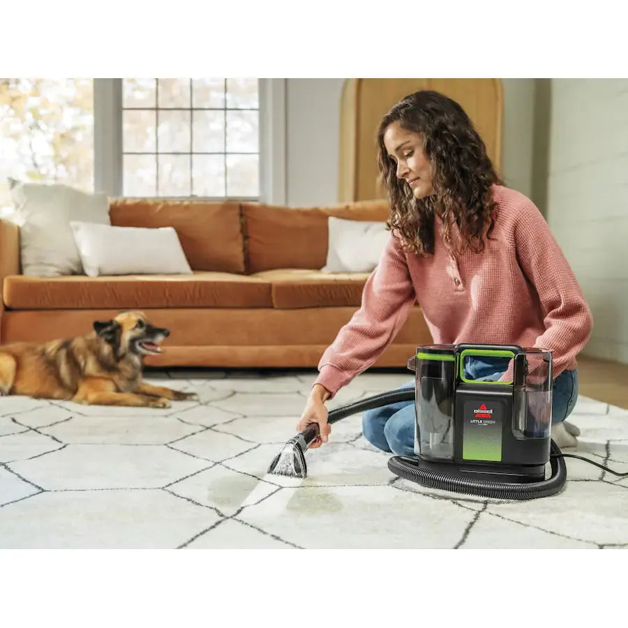 Bissell Little Green Max Pet Handheld Deep Cleaner, Black & Green