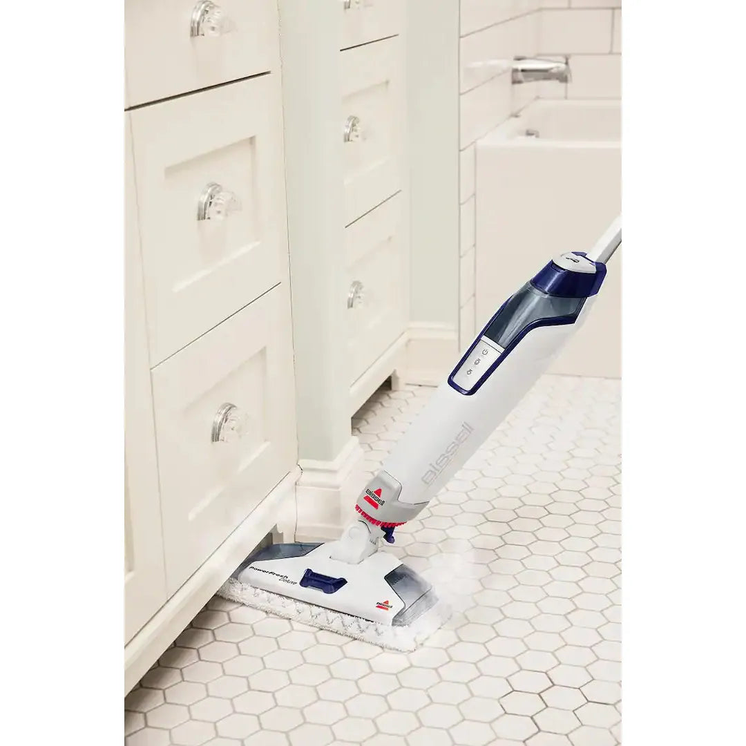Bissell PowerFresh Deluxe Corded Steam Mop, Brite White