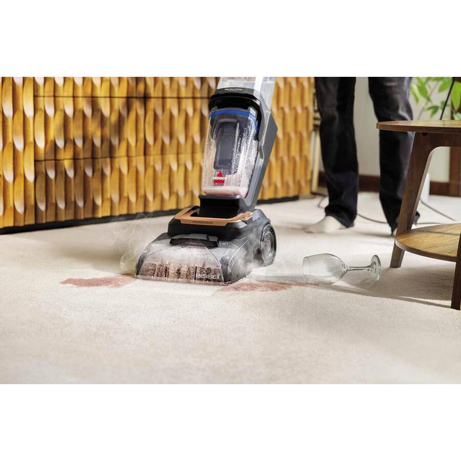 Bissell Revolution HydroSteam Upright Vacuum, Black / Copper Harbor