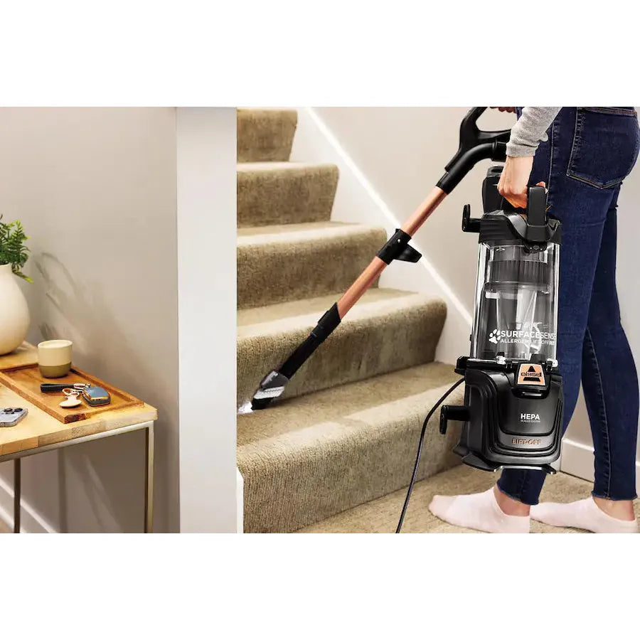 Bissell SurfaceSense Allergen Pet Lift-Off Upright Vacuum, Black