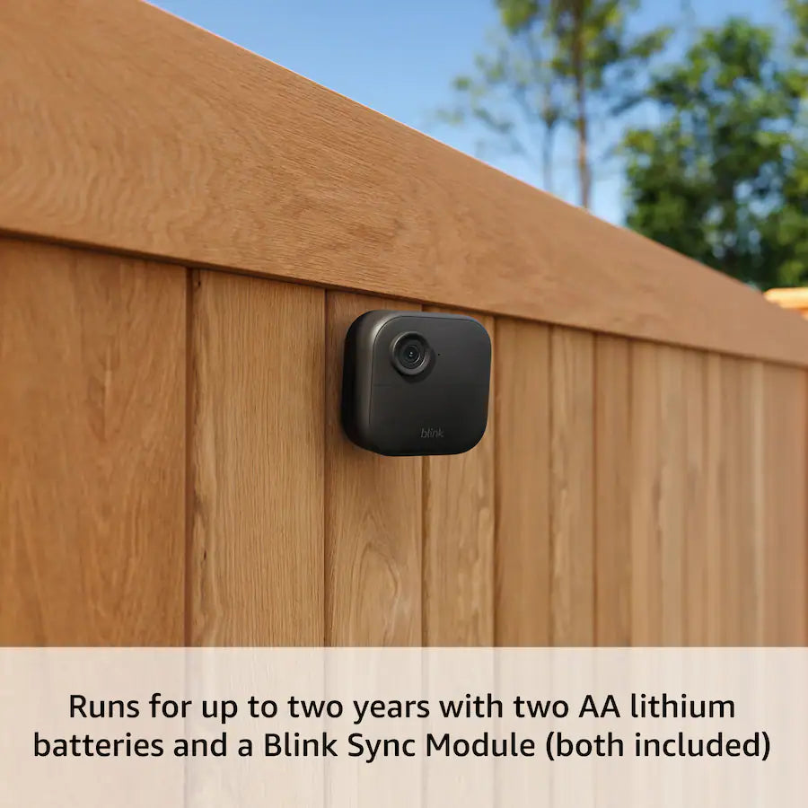 Blink Outdoor 4 – Set of 3 Wireless Smart Security Cameras, Black