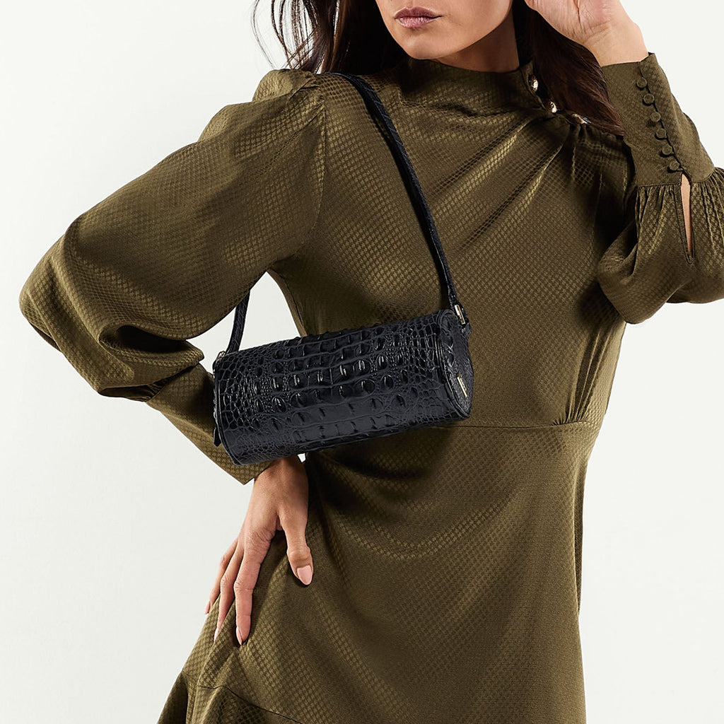 Brahmin Alden Road Collection Billie Shoulder Bag, Chocolate