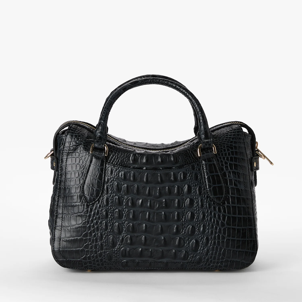 Brahmin Alden Road Collection Micaela Satchel, Black