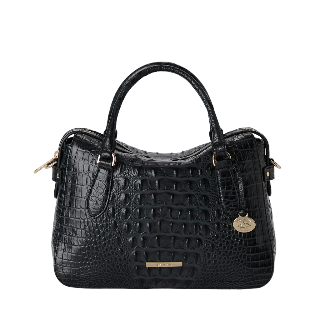 Brahmin Alden Road Collection Micaela Satchel, Black