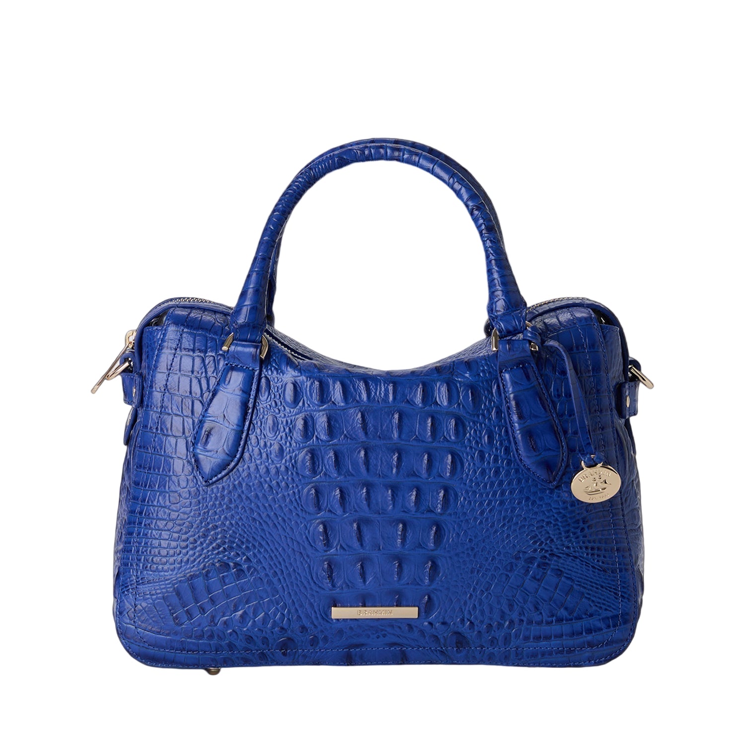 Brahmin Alden Road Collection Micaela Satchel, Blue