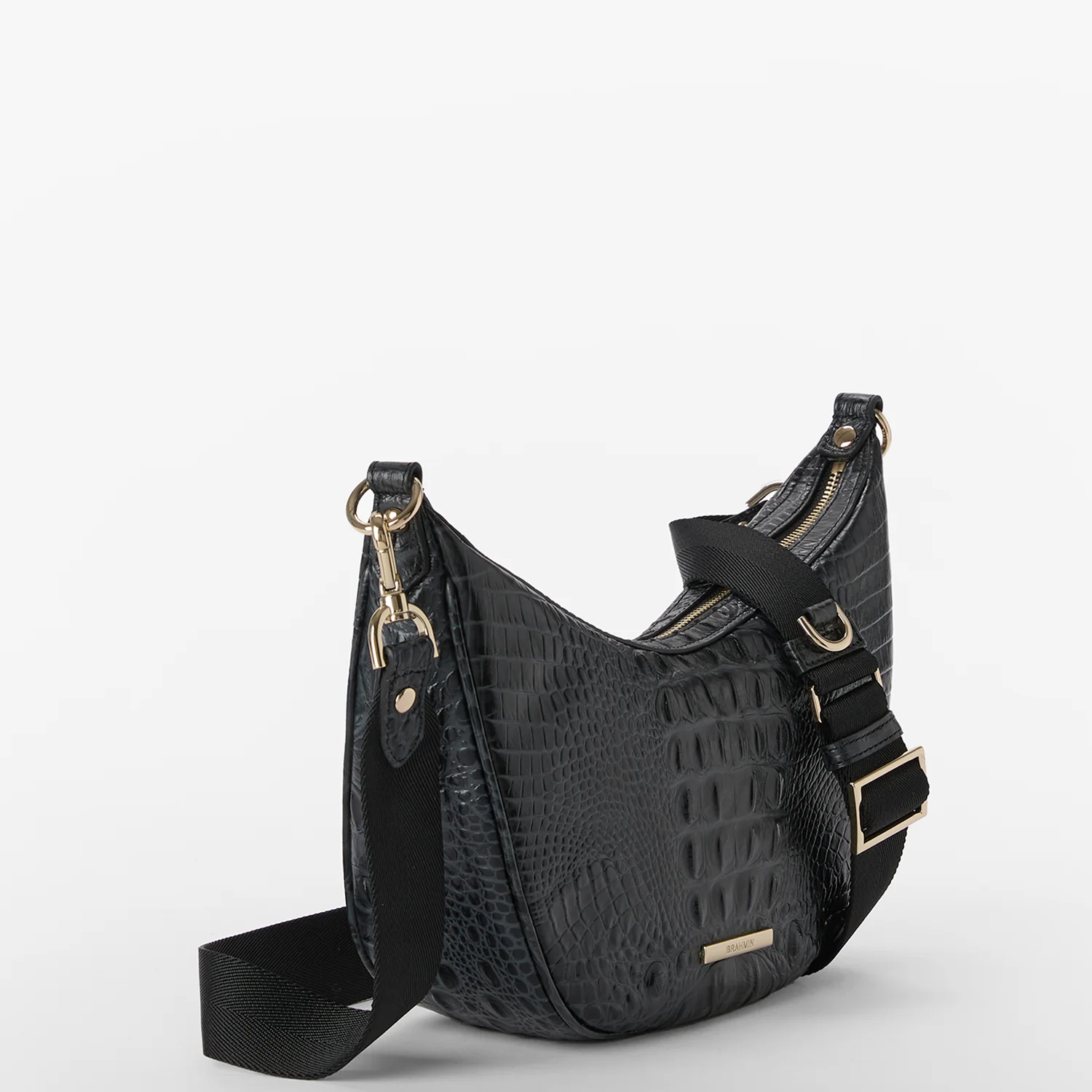 Brahmin Alden Road Collection Percy Crossbody, Black