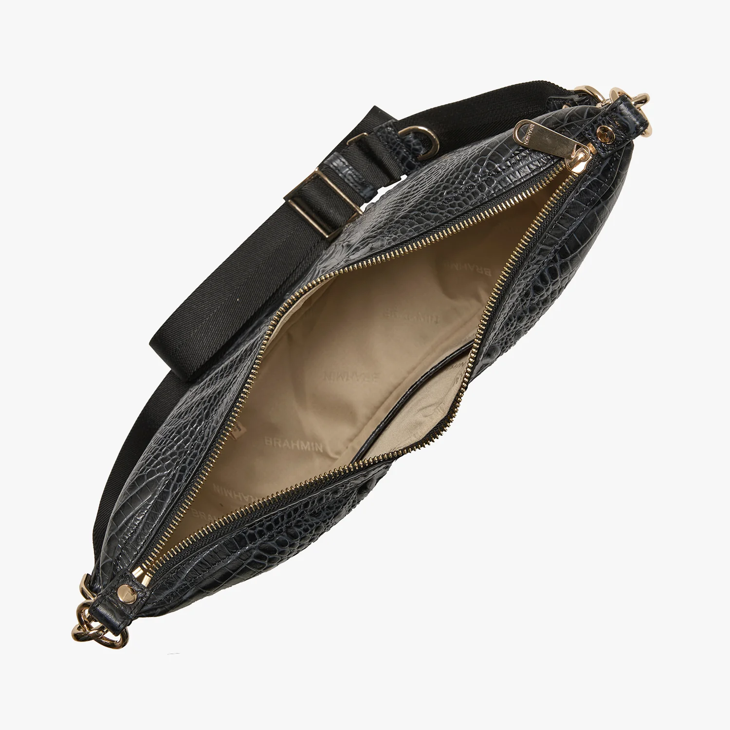 Brahmin Alden Road Collection Percy Crossbody, Black