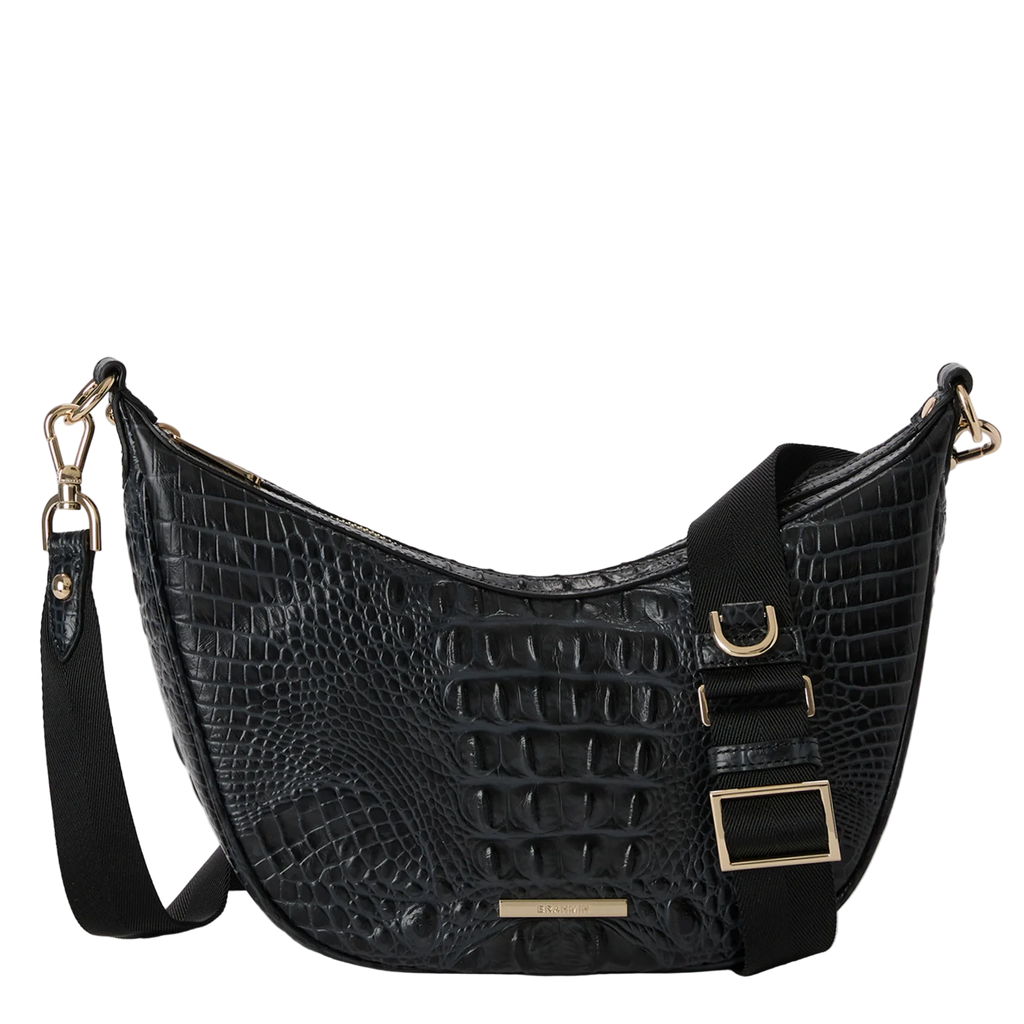 Brahmin Alden Road Collection Percy Crossbody, Black