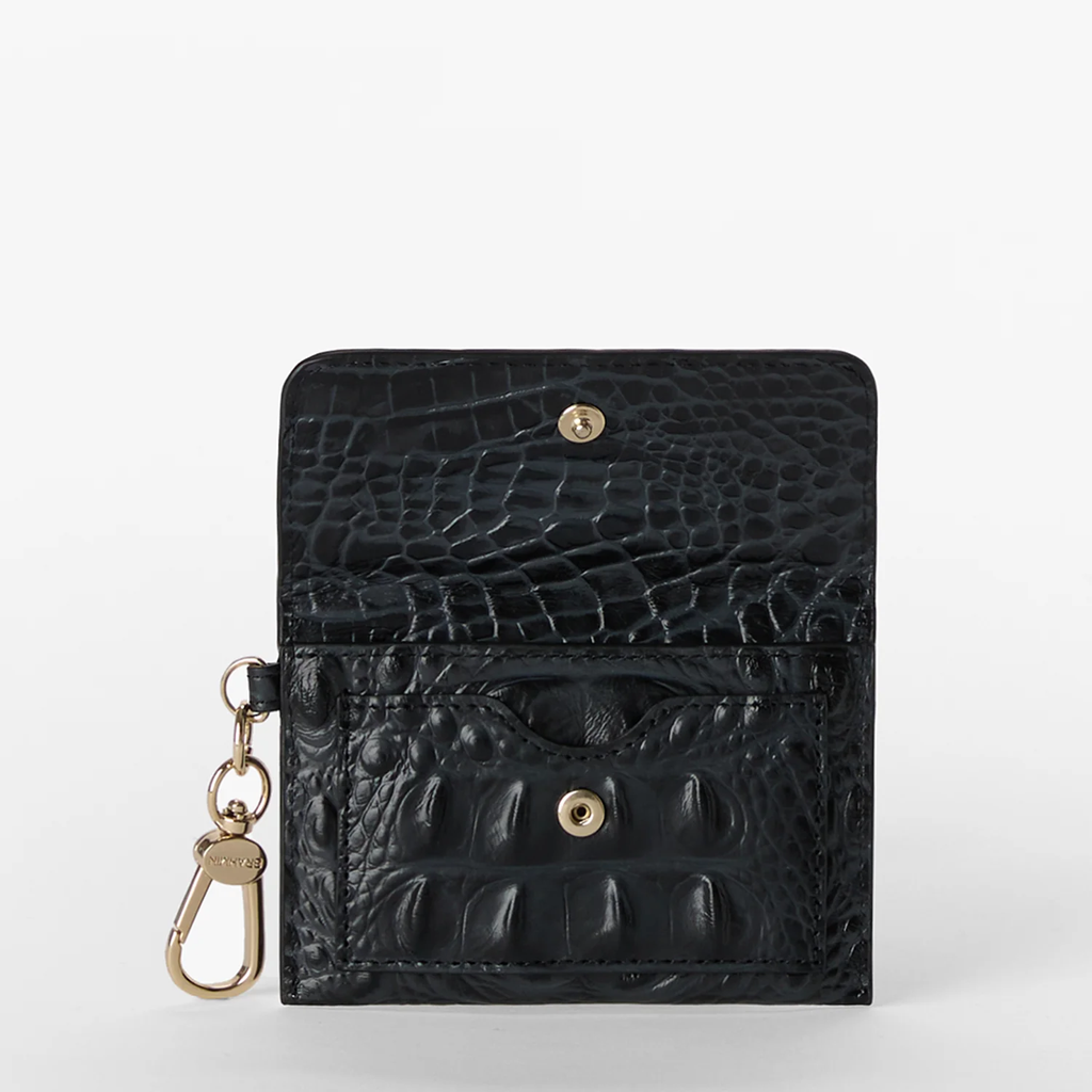Brahmin Alden Road Collection Ricki Clip on Wallet, Black