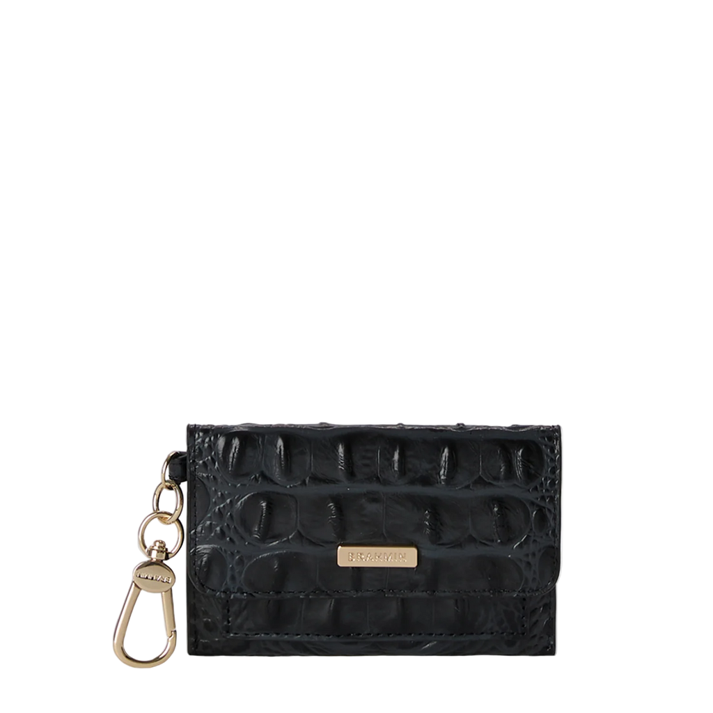 Brahmin Alden Road Collection Ricki Clip on Wallet, Black