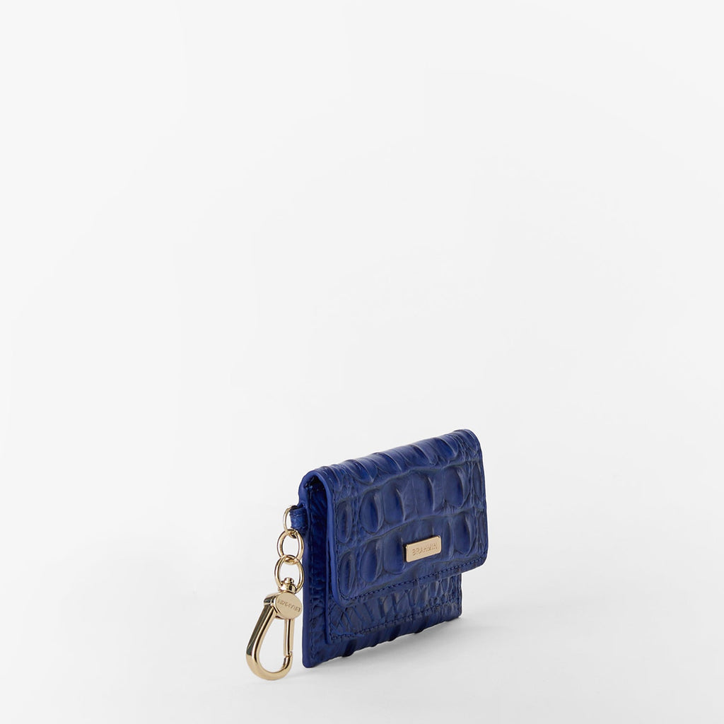Brahmin Alden Road Collection Ricki Clip on Wallet, Blue