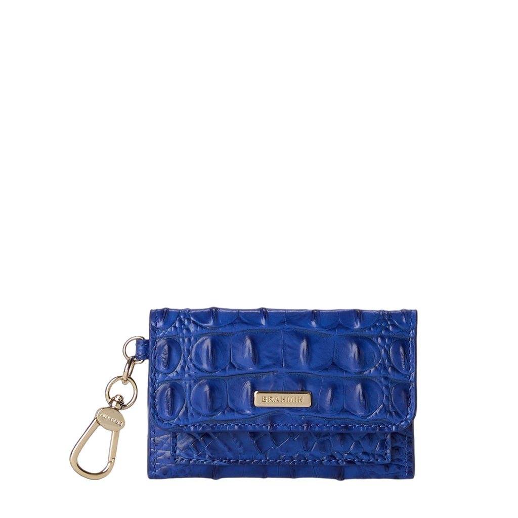 Brahmin Alden Road Collection Ricki Clip on Wallet, Blue