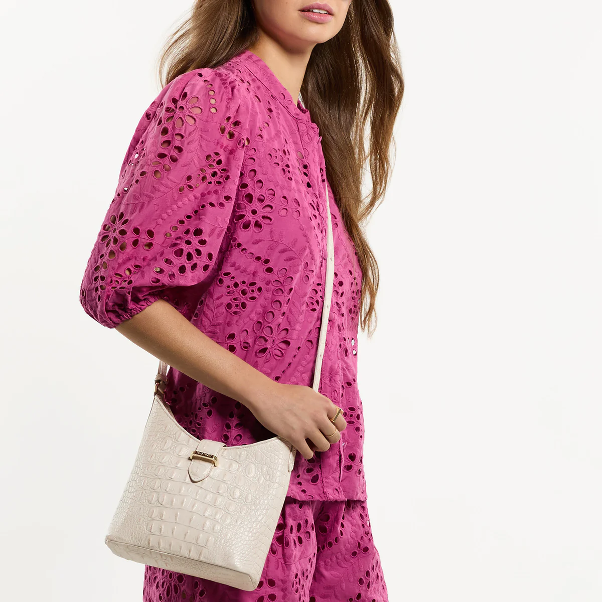 Brahmin Alden Road Collection Small Gwynne Crossbody, Palm