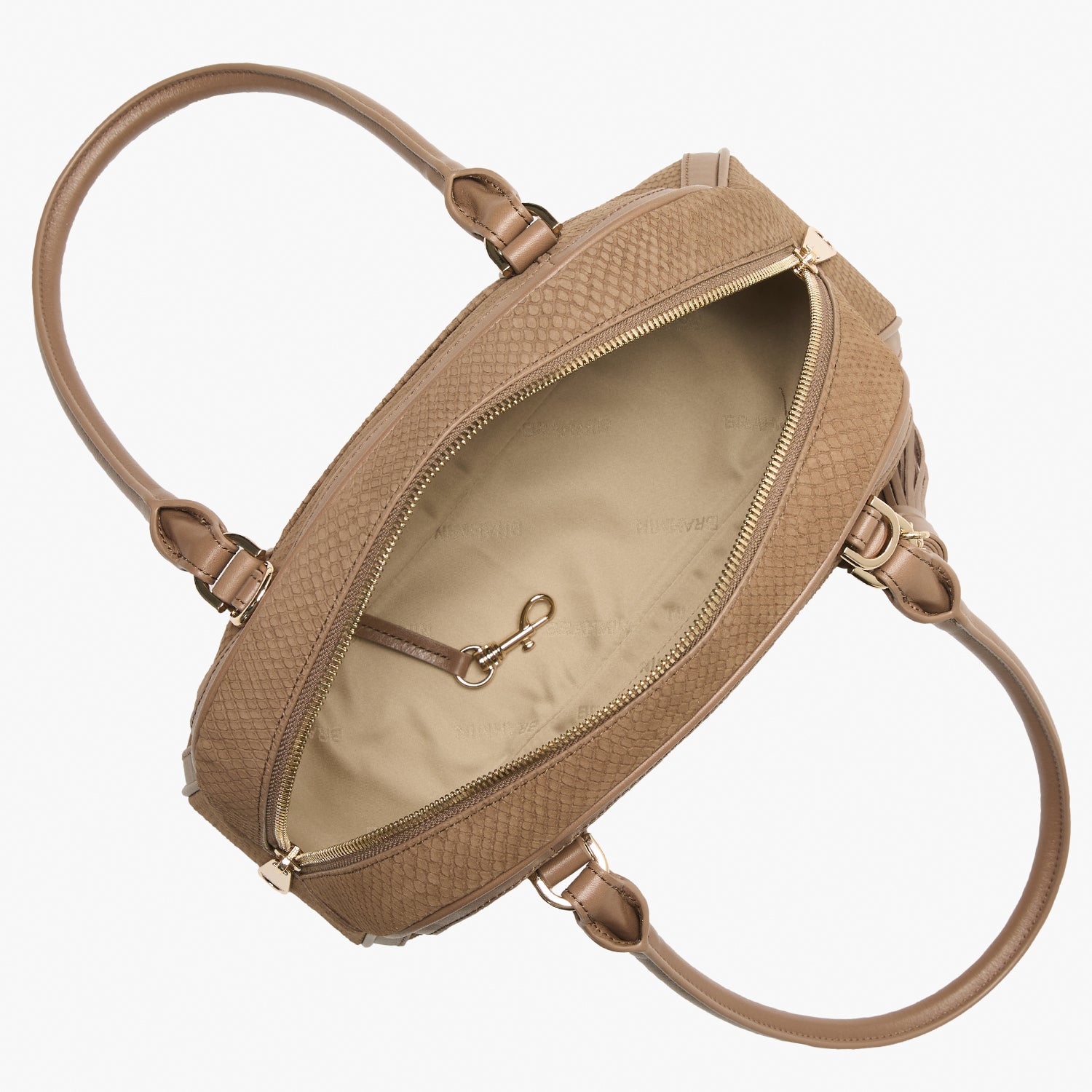 Brahmin Belcanto Collection Angie Satchel, Taupe