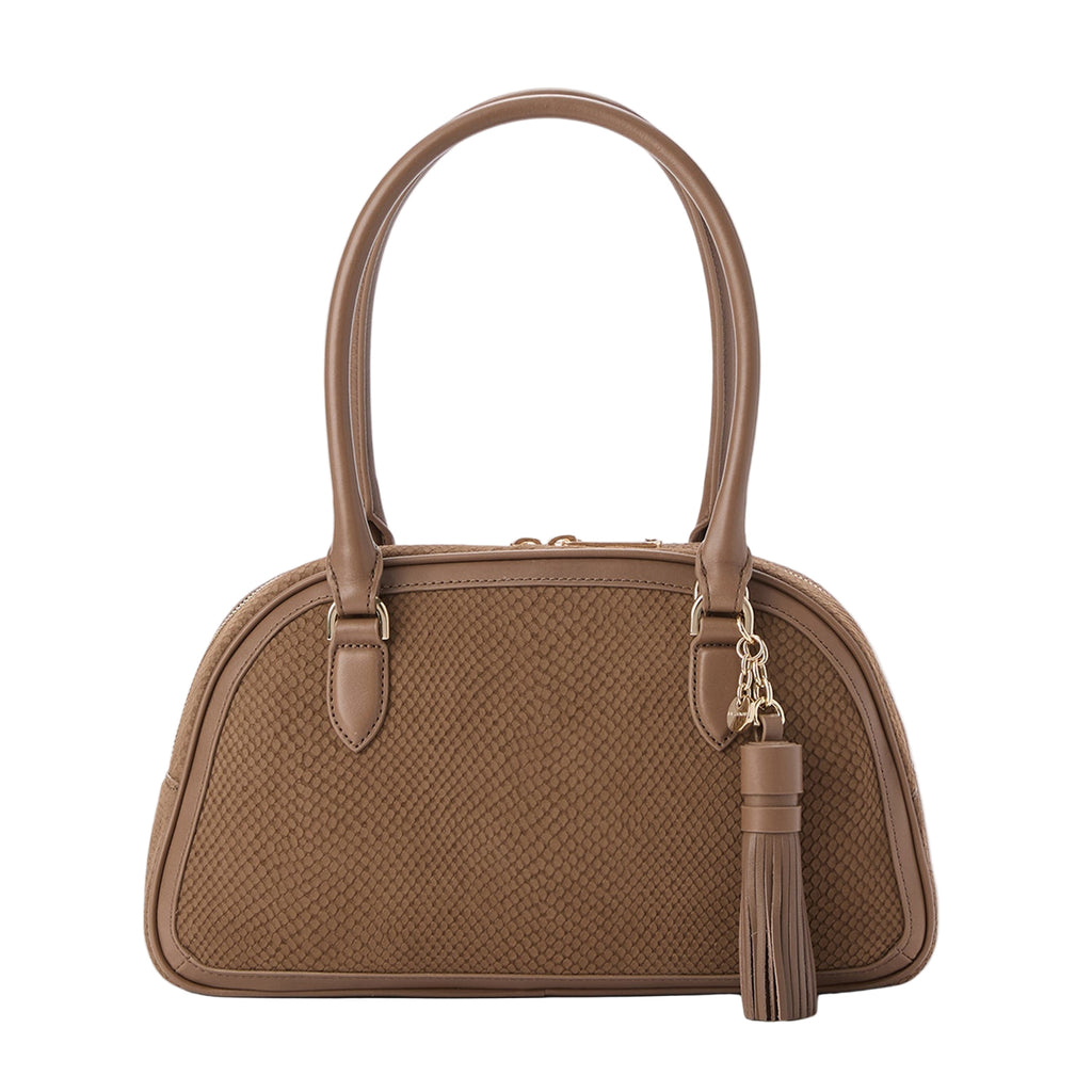 Brahmin Belcanto Collection Angie Satchel, Taupe
