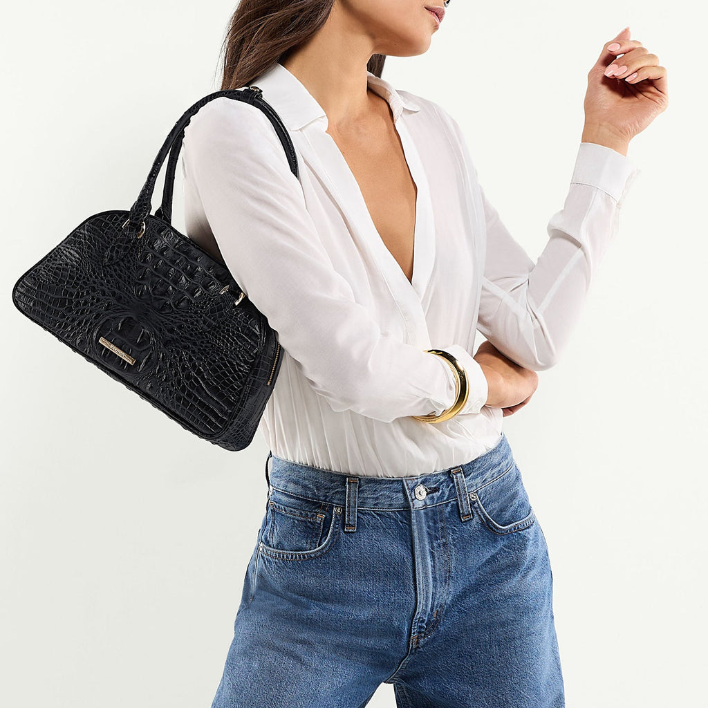 Brahmin Glorieta Collection Angie Satchel, Everlasting