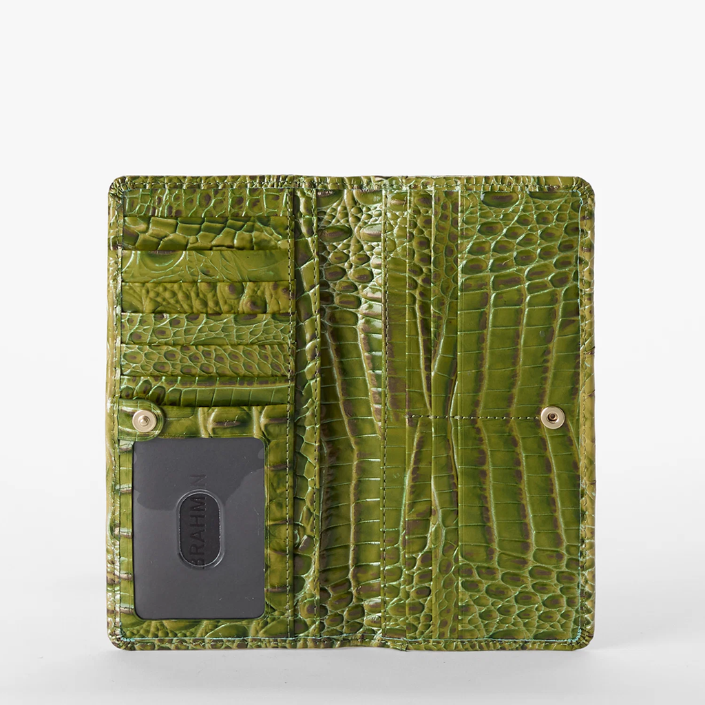Brahmin Melbourne Collection Ady Wallet, Olive Ombre