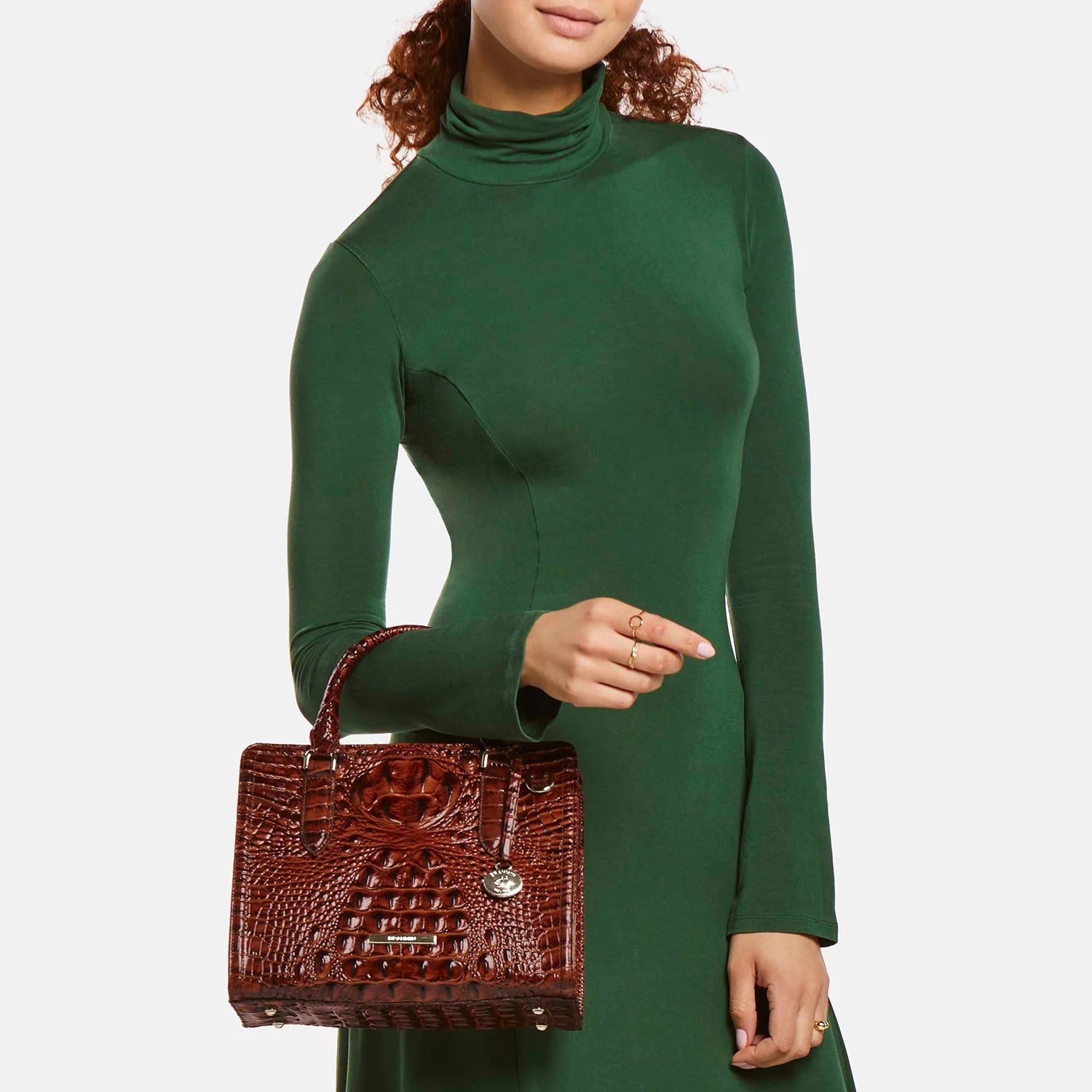 Brahmin Melbourne Collection Cami Satchel, Red Opal