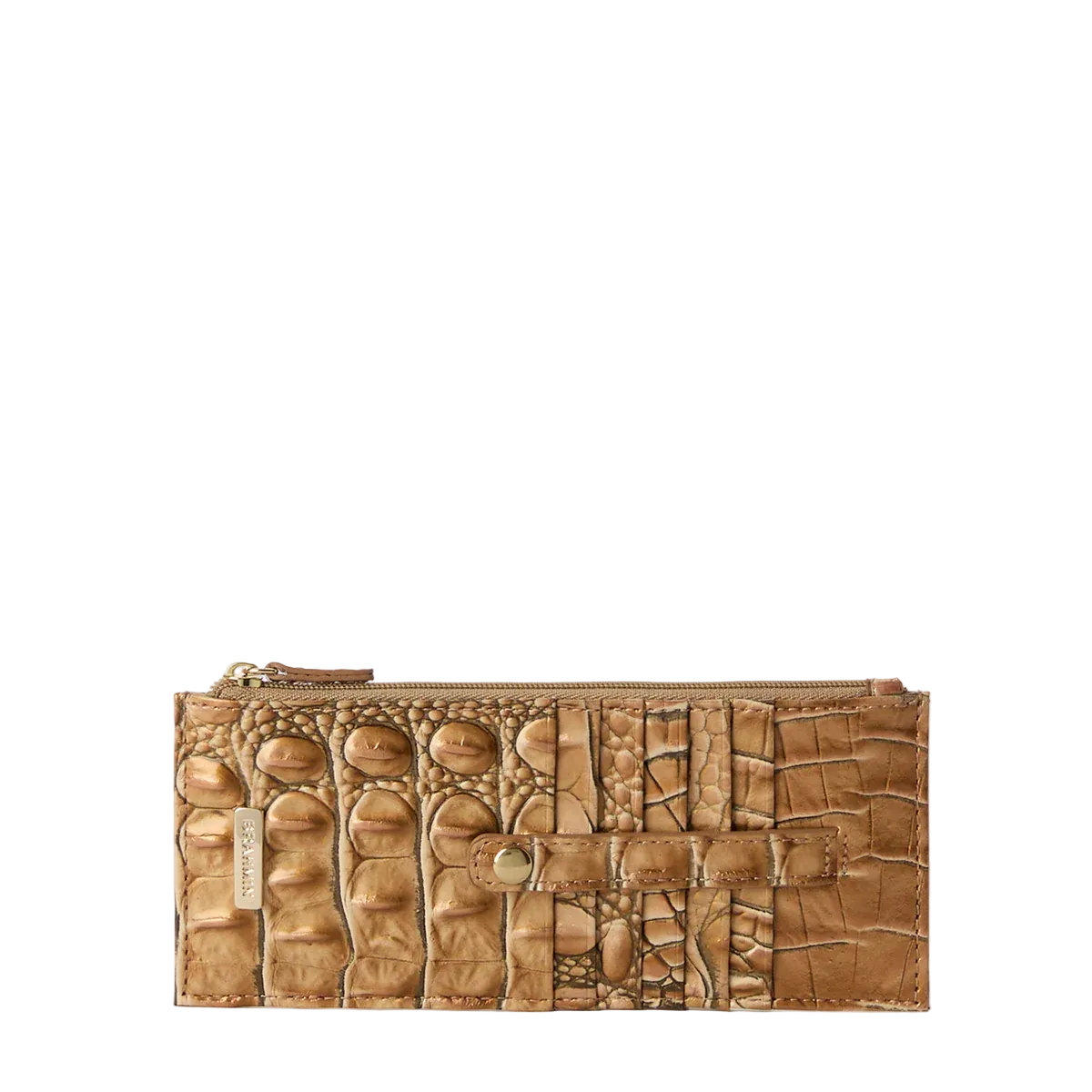 Brahmin Melbourne Collection Credit Card Wallet, Driftwood